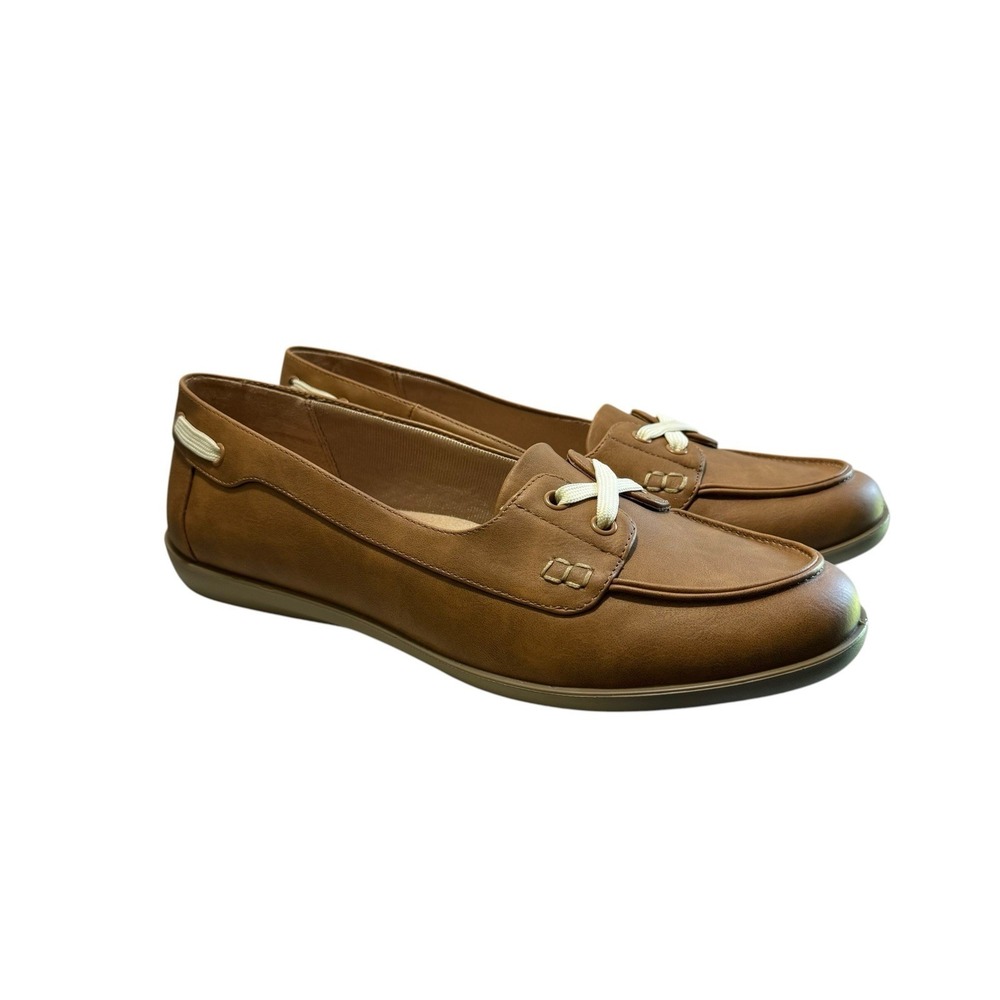 Lifestrife Soft System New Nautical‎ Cushioned Comfort Loafers Womens 10M Tan